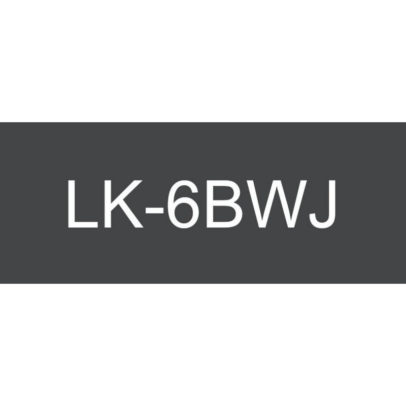 Epson C53S672064 blanco/negro cartucho de etiquetas compatible (LK-6WBJ)