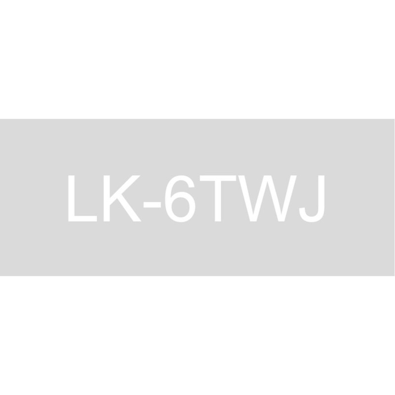 Epson C53S672070 transparente/blanco cartucho de etiquetas compatible (LK-6TWJ)