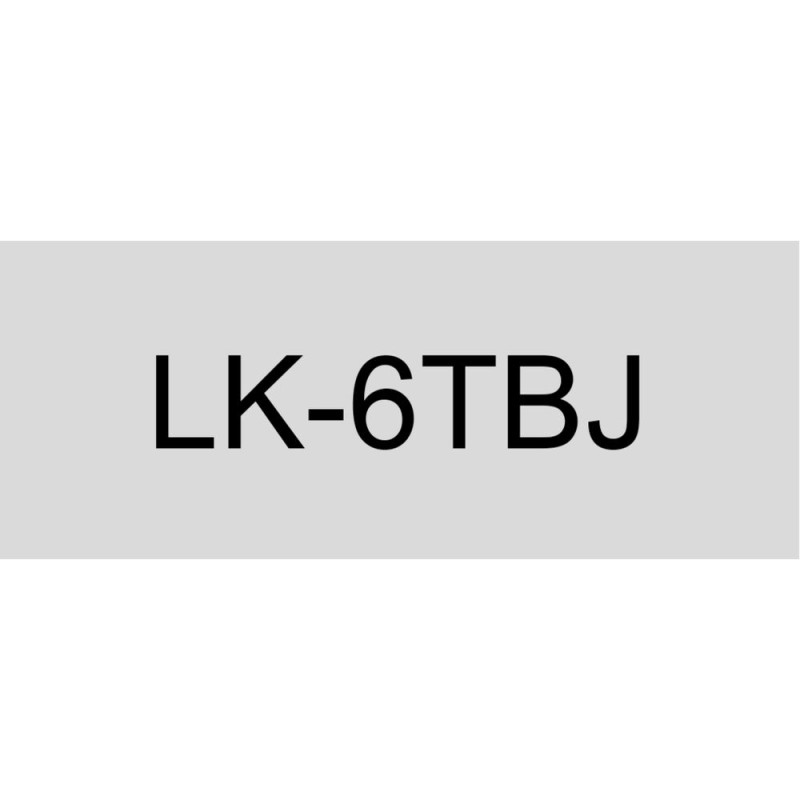 Epson C53S672067 transparente/negro cartucho de etiquetas compatible (LK-6TBJ)