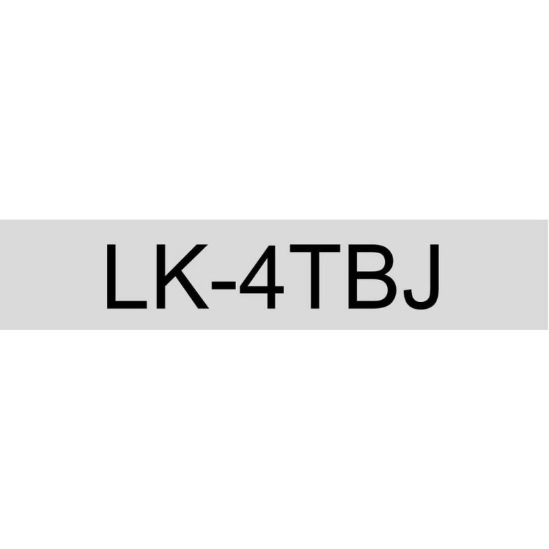 Epson C53S672065 transparente/negro cartucho de etiquetas compatible (LK-4TBJ)