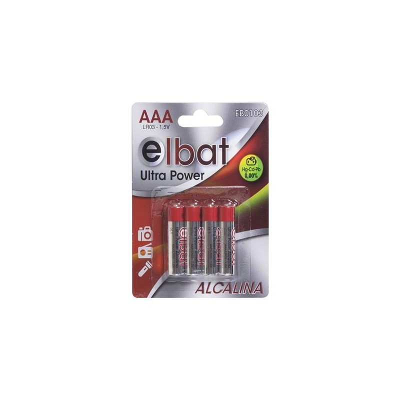 Pilas Alcalinas LR-03 AAA pack de 12 blisters