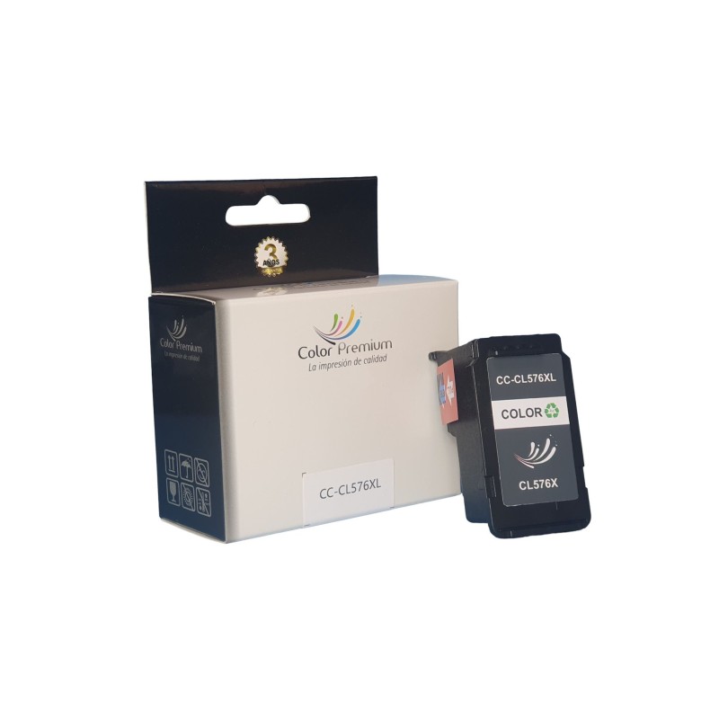 cartucho canon pixma CL-576 XL compatible Colorpremium