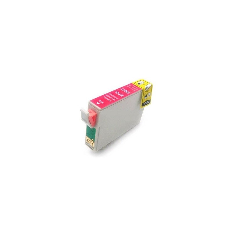 Cartucho de tinta T0877, compatible con epson, rojo