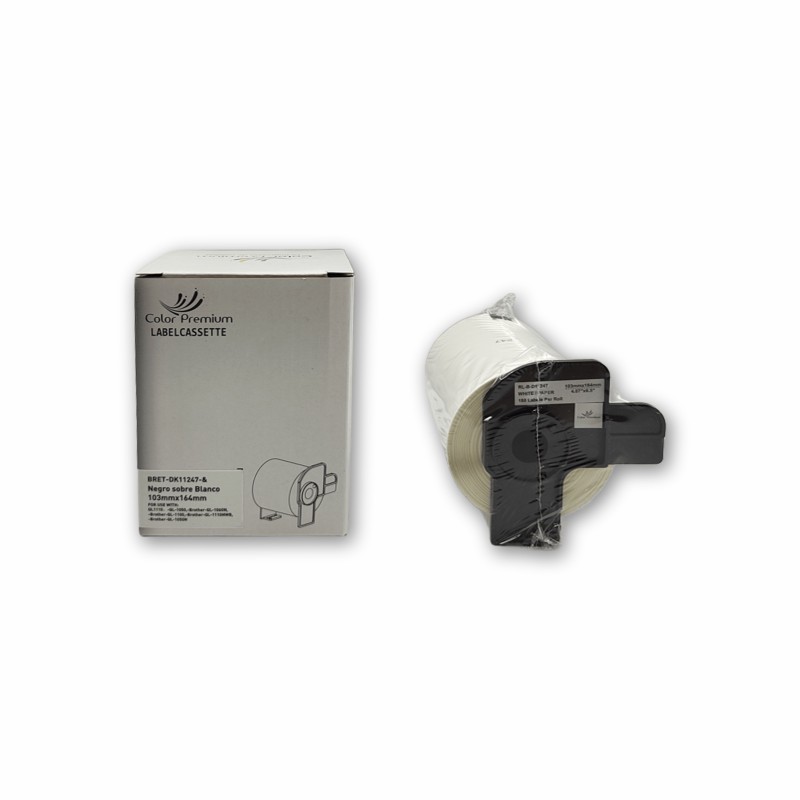 Comprar etiquetas compatibles Brother DK11247 ColorPremium 103x164mm al mejor precio
