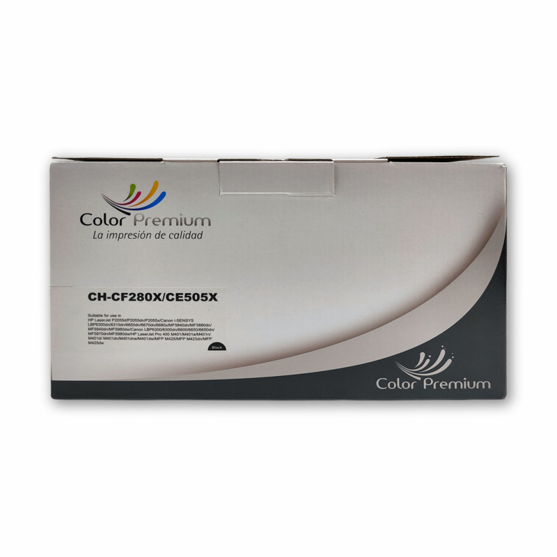Tóner negro compatible con HP 05X CE505X ColorPremium rendimiento garantizado