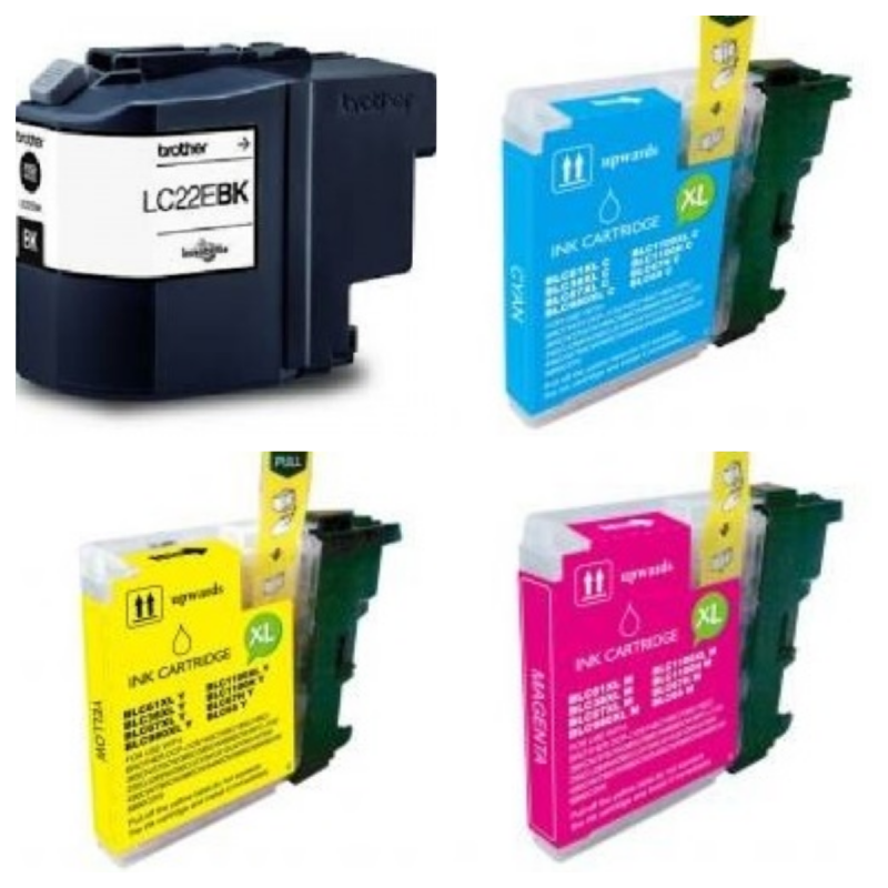 Cartucho de tinta LC22 compatible a Brother LC-22E