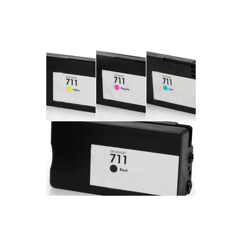 Cartucho de tinta HP711 HP 711 compatible al cartucho CZ133A