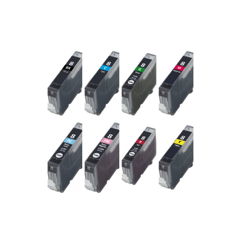 Cartucho de tinta CLI8 /CLI-8 compatible con Canon 0620B001 /