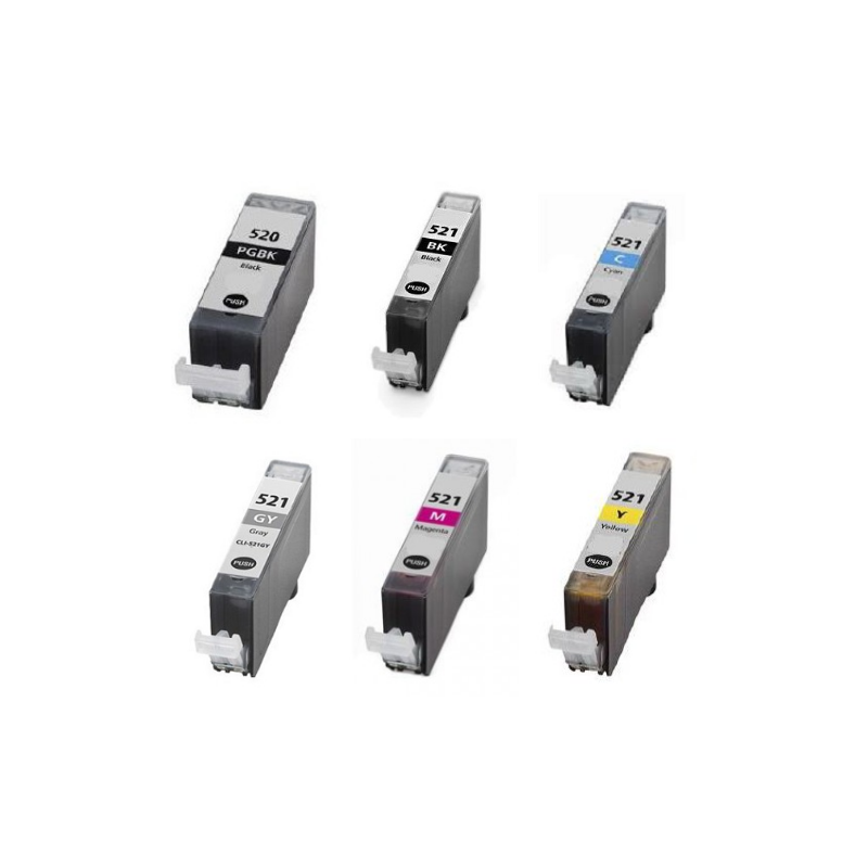 Cartucho de tinta PGI520 / CLI521 compatible 2932B001 /