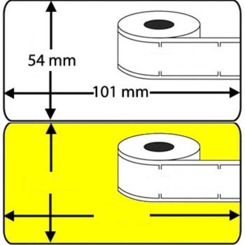 Rollo etiqueta Dymo 99014 101x54 mm compatible al original