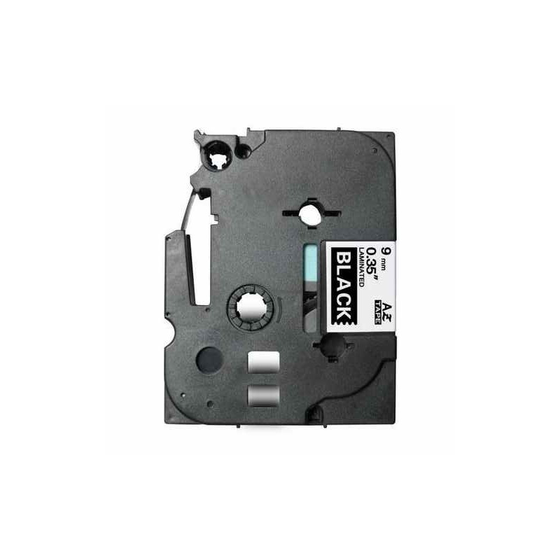 TZE325 Cinta laminada Brother compatible 9 mm x 8 metros