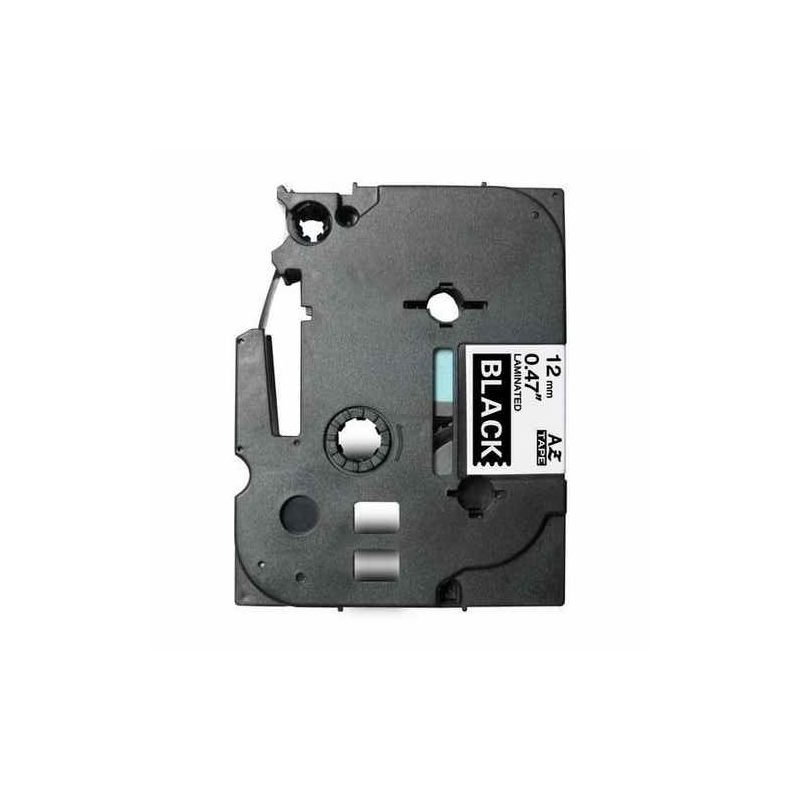 TZE335 Cinta laminada Brother compatible 12 mm x 8 metros