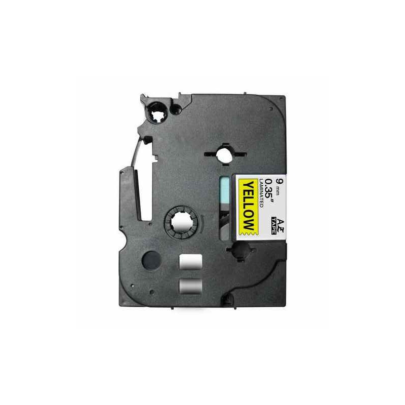TZE621 Cinta laminada Brother compatible 9 mm x 8 metros