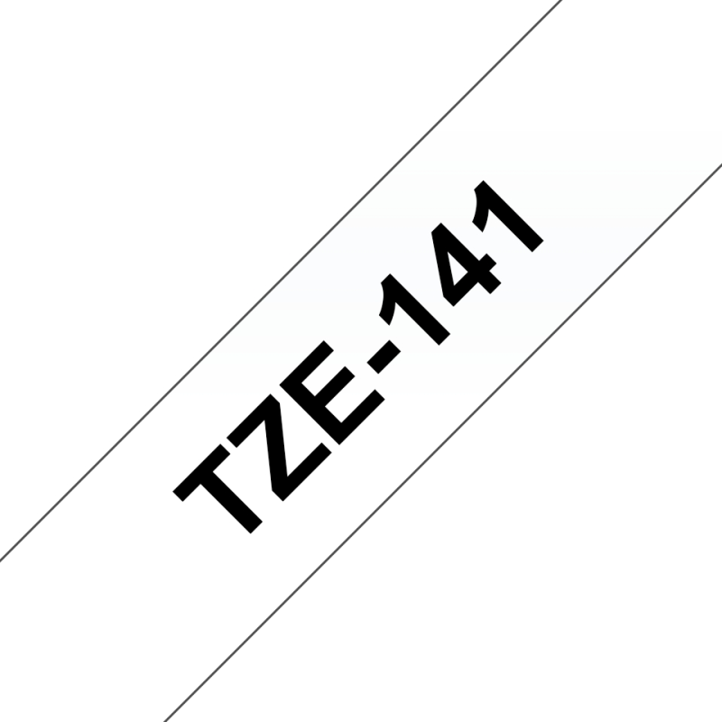 TZE141 Cinta laminada Brother compatible 18 mm x 8 metros
