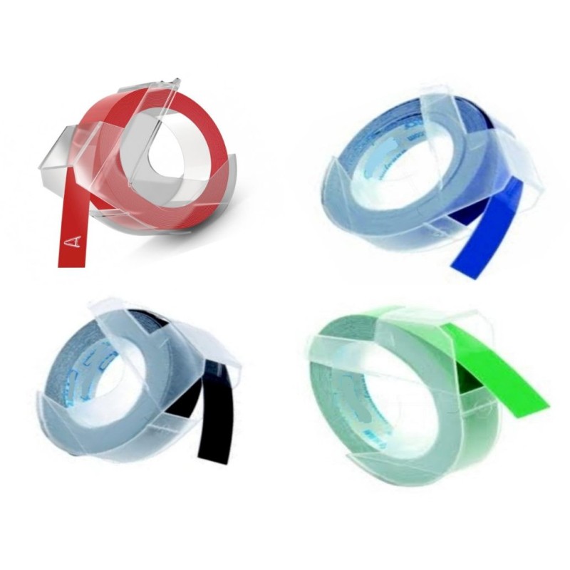 Cinta Dymo de grofado relieve 3D compatible S0898130 S0898140 S0898150 S0898160