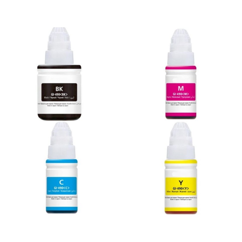 Canon GI490 botella de tinta compatible 0663C001, 0664C001, 0665C001, 0666C001