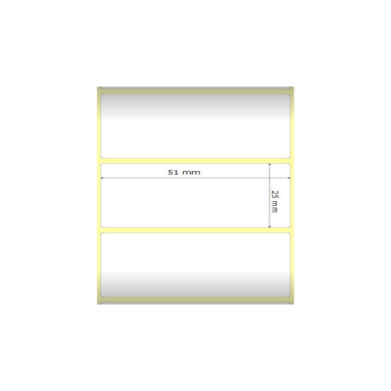 Zebra 880199-025D etiquetas térmicas 51x25mm compatibles Et/Rotolo Z2000D pack12