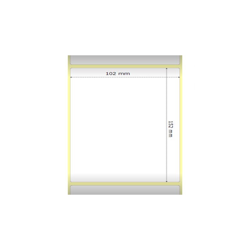 Zebra 200963 etiquetas térmicas 102x152mm compatibles Et/Rotolo Z2000D pack4